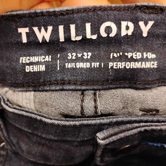 Twillory jeans mens 32x32 blue denim tailored fit performance stretch straight - Picture 7 of 11